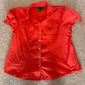 Tommy Hilfiger size 20 orange shirt